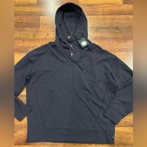 NWT Good Man Brad Snap Hoodie Men’s Size Medium Black